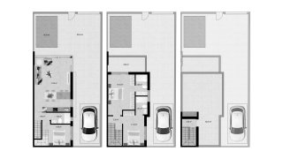 Планировка таунхауса 3 спальни в ЖК RESIDENCIAL CARMEN VI № 4